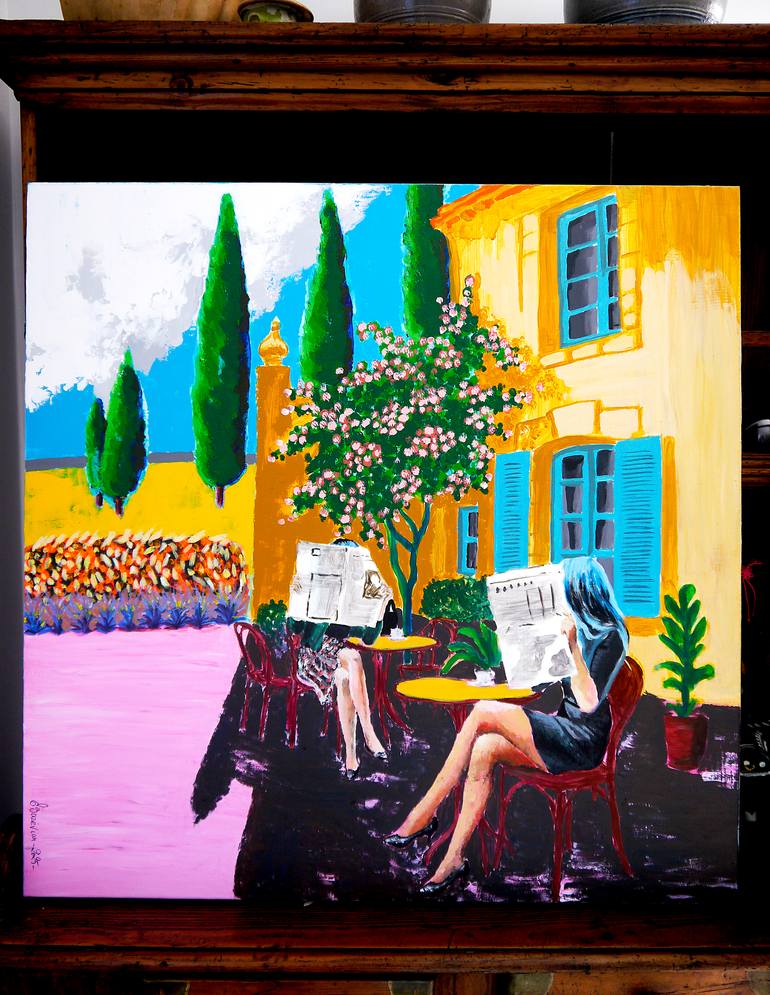 Original Pop Art People Painting by Bazévian Delacapucinière