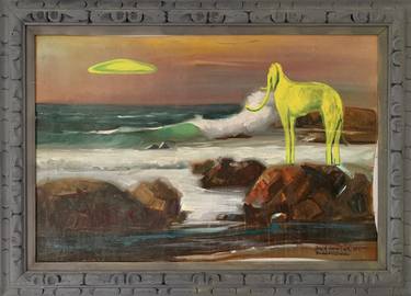 Print of Surrealism Seascape Paintings by David Smith
