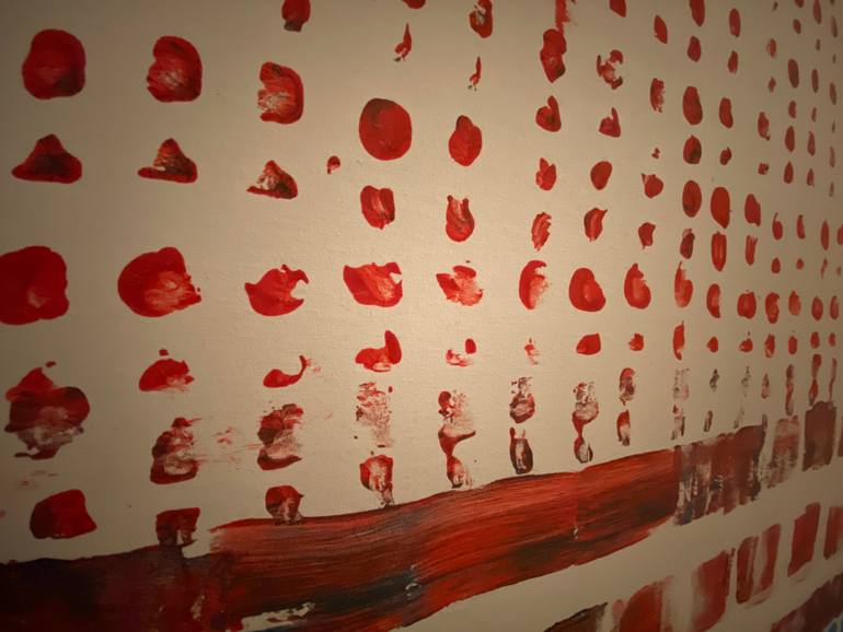 Original Abstract Patterns Painting by Artof'Gboye Steven Fajana