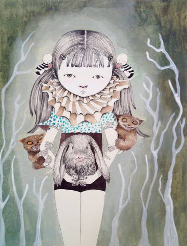 Original Illustration People Paintings by ivana flores