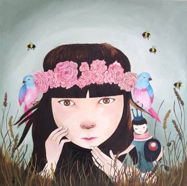 Original Illustration People Paintings by ivana flores