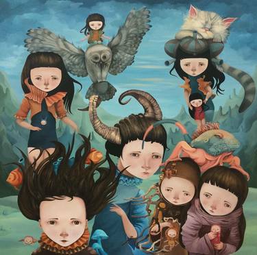 Original People Paintings by ivana flores