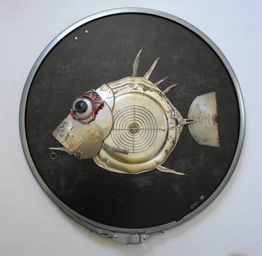 Original Dada Fish Sculpture by Vladimiras Nikonovas