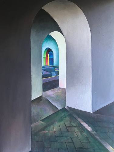 Original Expressionism Architecture Paintings by Rosemary Pocock