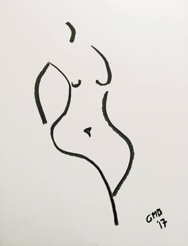 Print of Abstract Nude Drawings by Greg Mason Burns