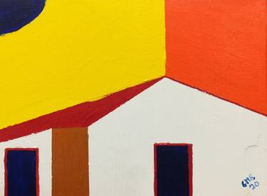 Original Abstract Architecture Paintings by Greg Mason Burns