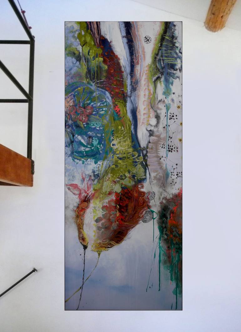 Original Abstract Expressionism Nature Painting by Veronique Egloff