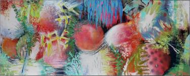 Original Abstract Expressionism Garden Paintings by Veronique Egloff
