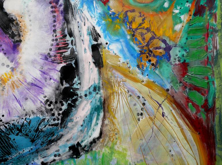 Original Abstract Expressionism Animal Painting by Veronique Egloff