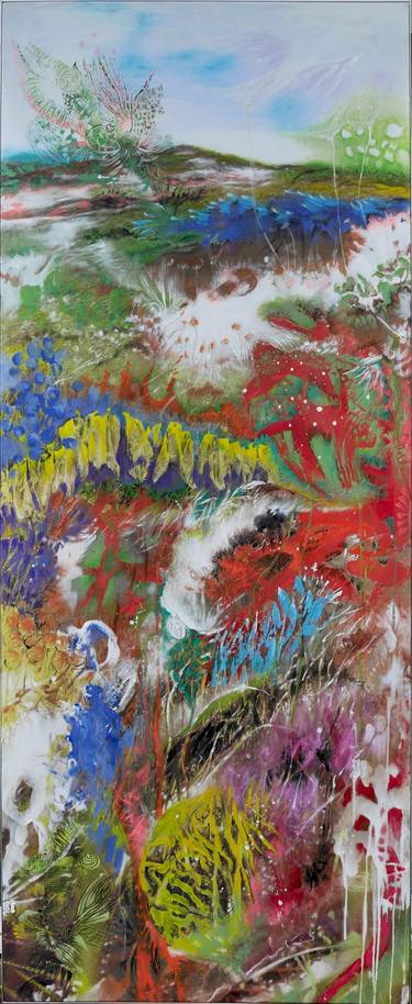 Original Abstract Expressionism Landscape Painting by Veronique Egloff
