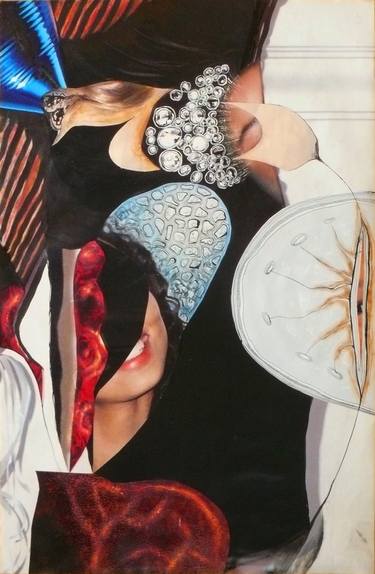 Original Abstract Women Collage by Veronique Egloff