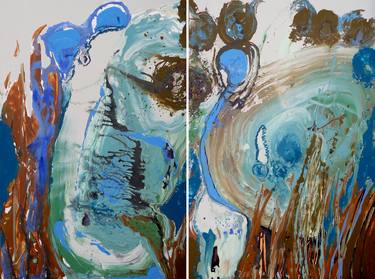 Original Abstract Expressionism Nature Paintings by Veronique Egloff