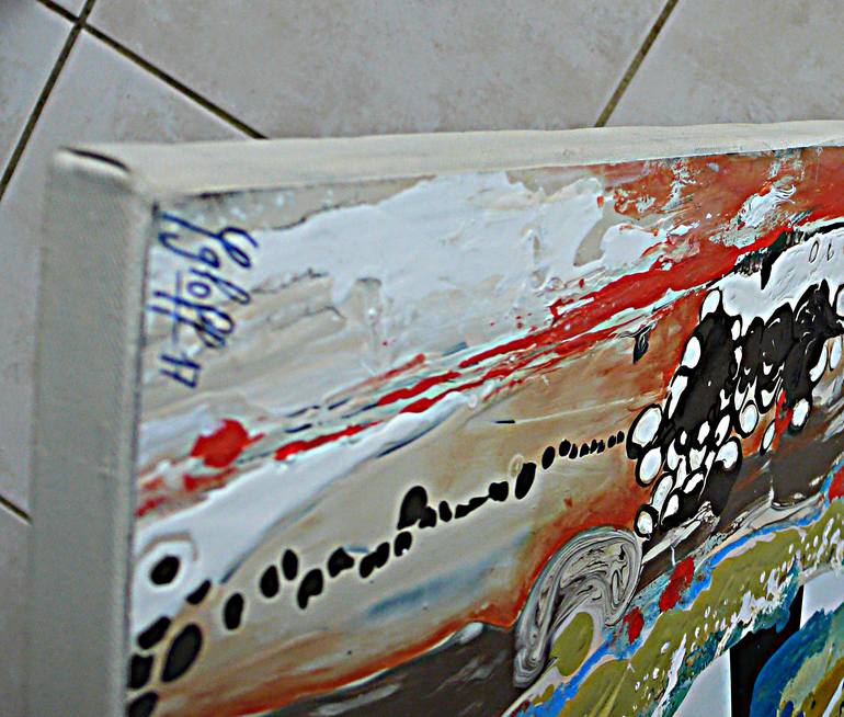 Original Abstract Expressionism Fantasy Painting by Veronique Egloff