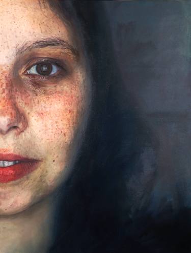 Original Figurative Portrait Paintings by Manuel Rodrigues Almeida