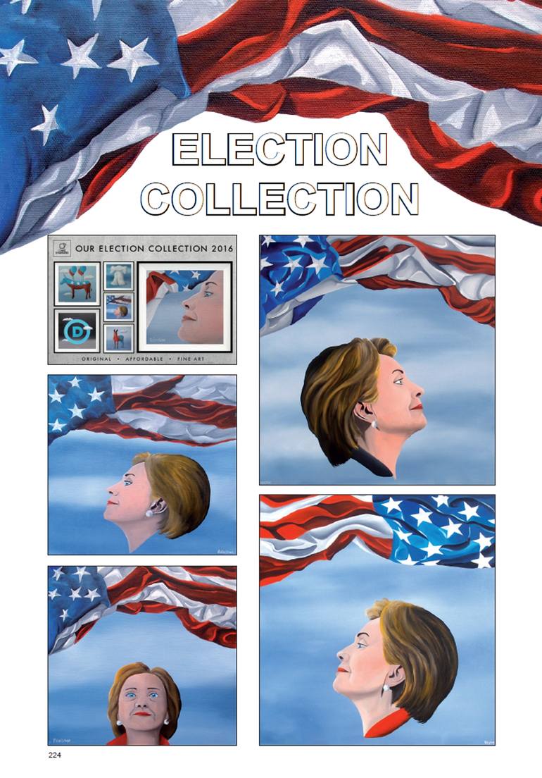 Original Surrealism Politics Painting by Trevisan Carlo