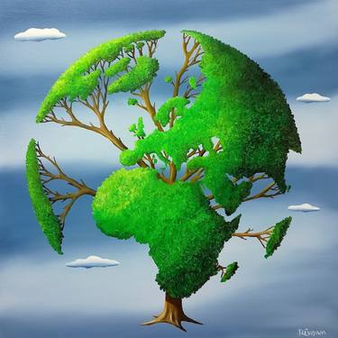 Print of Surrealism Nature Paintings by Trevisan Carlo