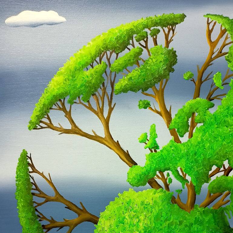 Original Surrealism Nature Painting by Trevisan Carlo