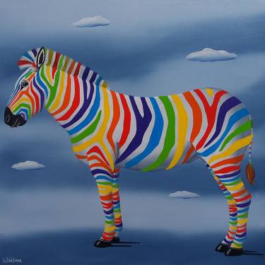 Original Surrealism Animal Paintings by Trevisan Carlo