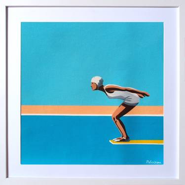 Original Sport Paintings by Trevisan Carlo