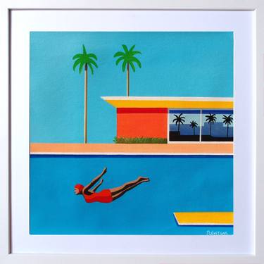 Original Minimalism Architecture Paintings by Trevisan Carlo