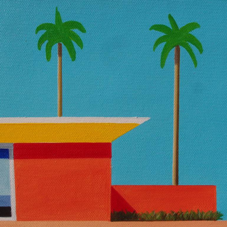 Original Pop Art Architecture Painting by Trevisan Carlo