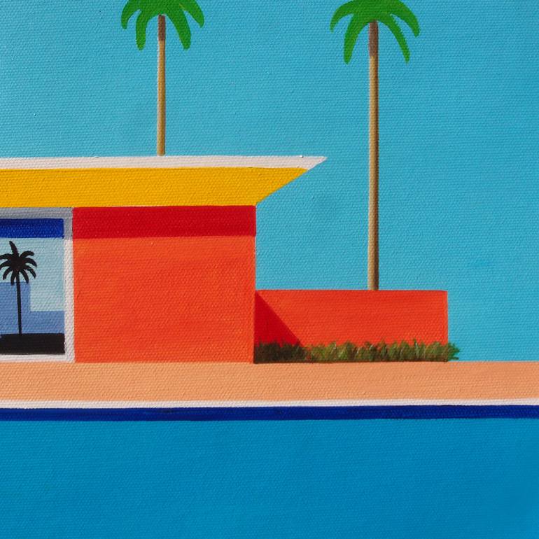 Original Pop Art Architecture Painting by Trevisan Carlo