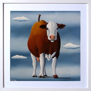 Original Cows Paintings by Trevisan Carlo