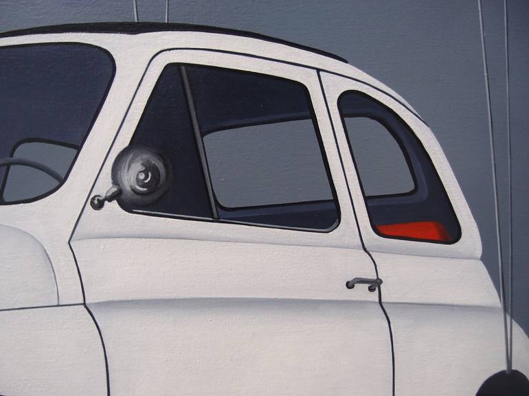 Original Surrealism Car Painting by Trevisan Carlo