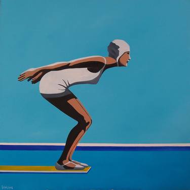 Original Pop Art Sports Paintings by Trevisan Carlo