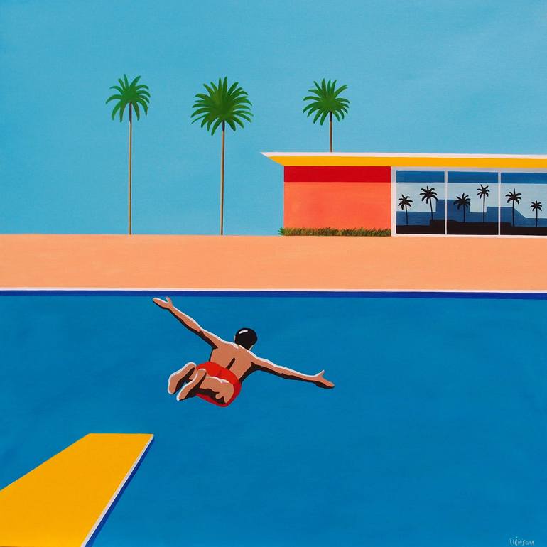 Original Surrealism Architecture Paintings by Trevisan Carlo