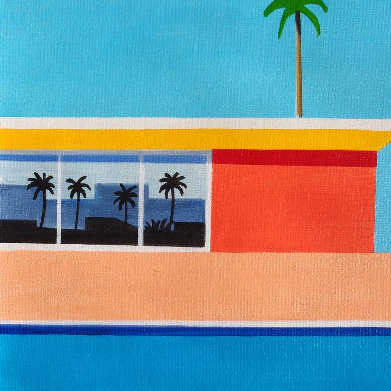 Original Pop Art Architecture Painting by Trevisan Carlo