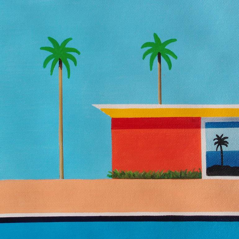 Original Pop Art Architecture Painting by Trevisan Carlo