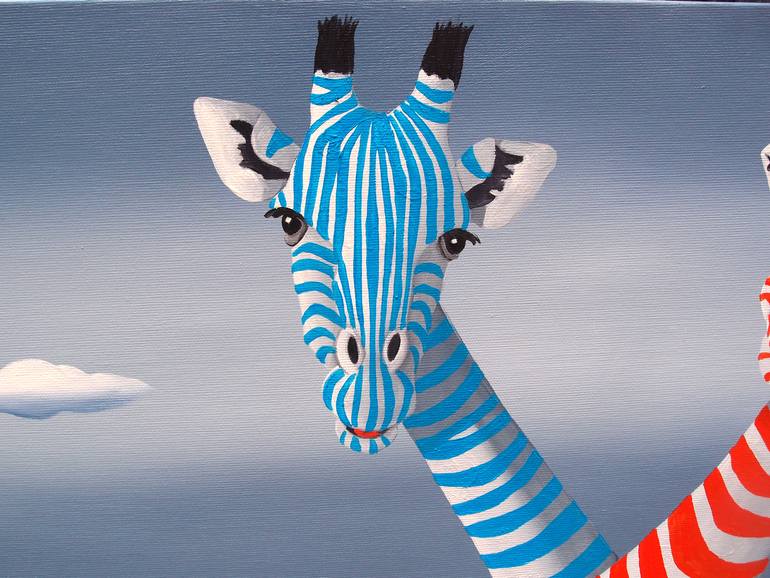 Original Surrealism Animal Painting by Trevisan Carlo