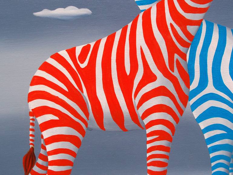 Original Surrealism Animal Painting by Trevisan Carlo