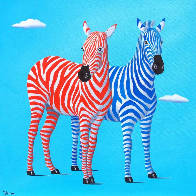 Original Surrealism Animal Paintings by Trevisan Carlo