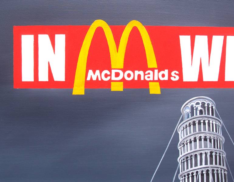 Original Pop Art Food & Drink Painting by Trevisan Carlo