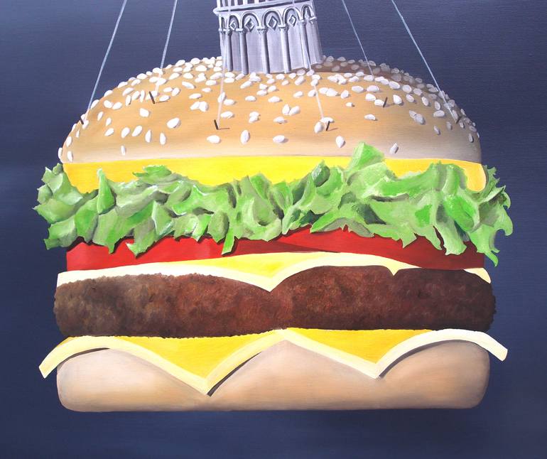 Original Pop Art Food & Drink Painting by Trevisan Carlo