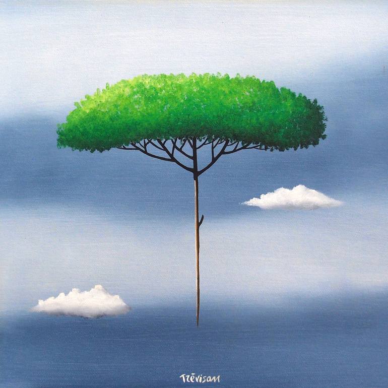 Original Surrealism Nature Painting by Trevisan Carlo