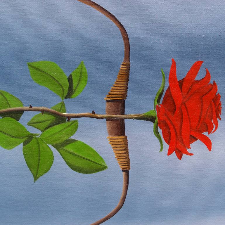 Original Surrealism Love Painting by Trevisan Carlo