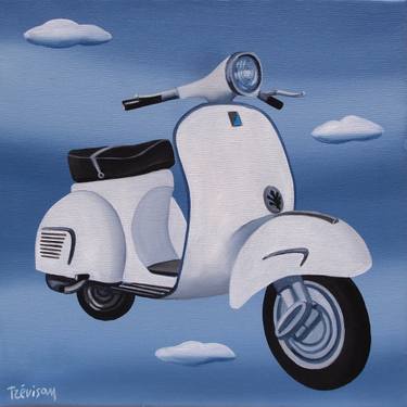 Original Figurative Transportation Paintings by Trevisan Carlo