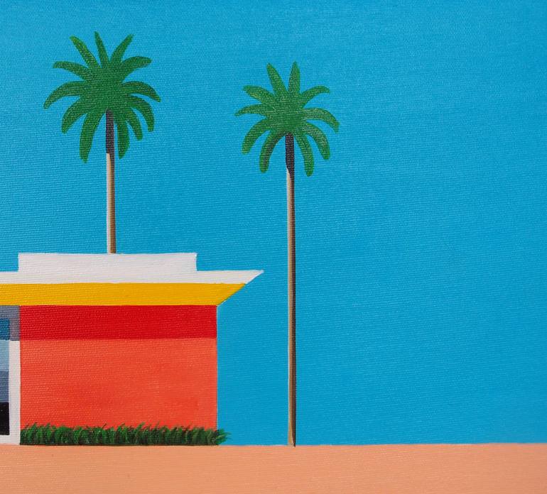 Original Pop Art Architecture Painting by Trevisan Carlo