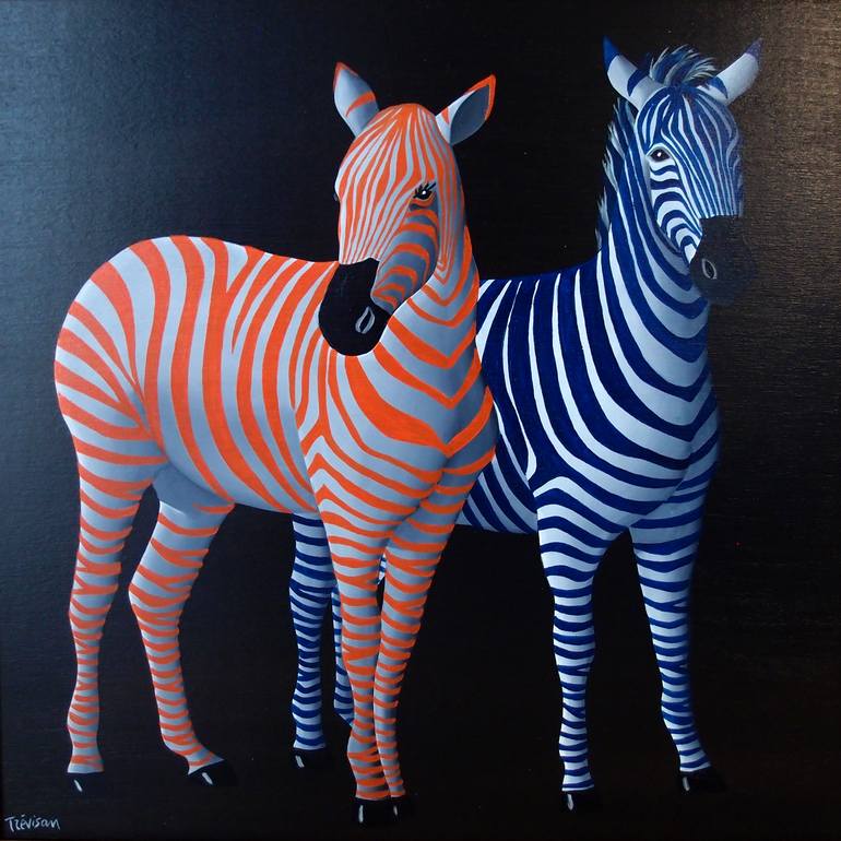 Original Surrealism Animal Painting by Trevisan Carlo