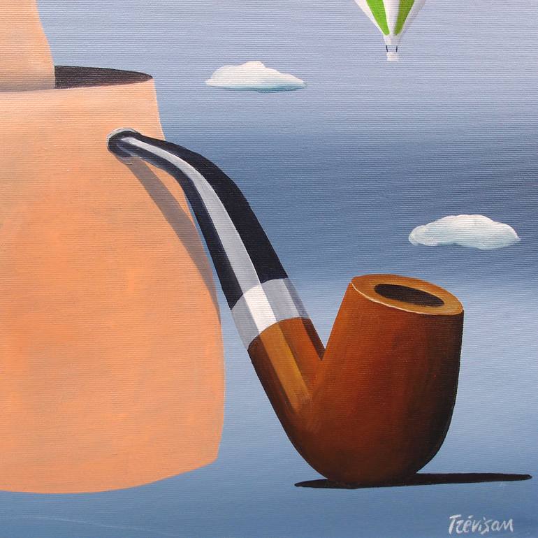 Original Surrealism Nature Painting by Trevisan Carlo