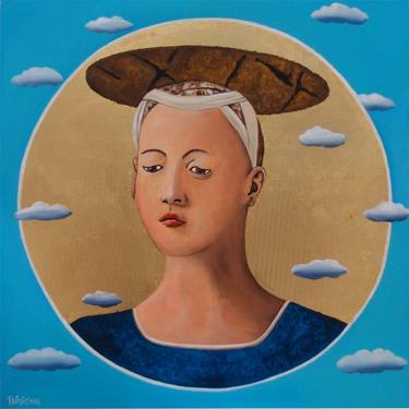 Original Pop Art Religion Paintings by Trevisan Carlo