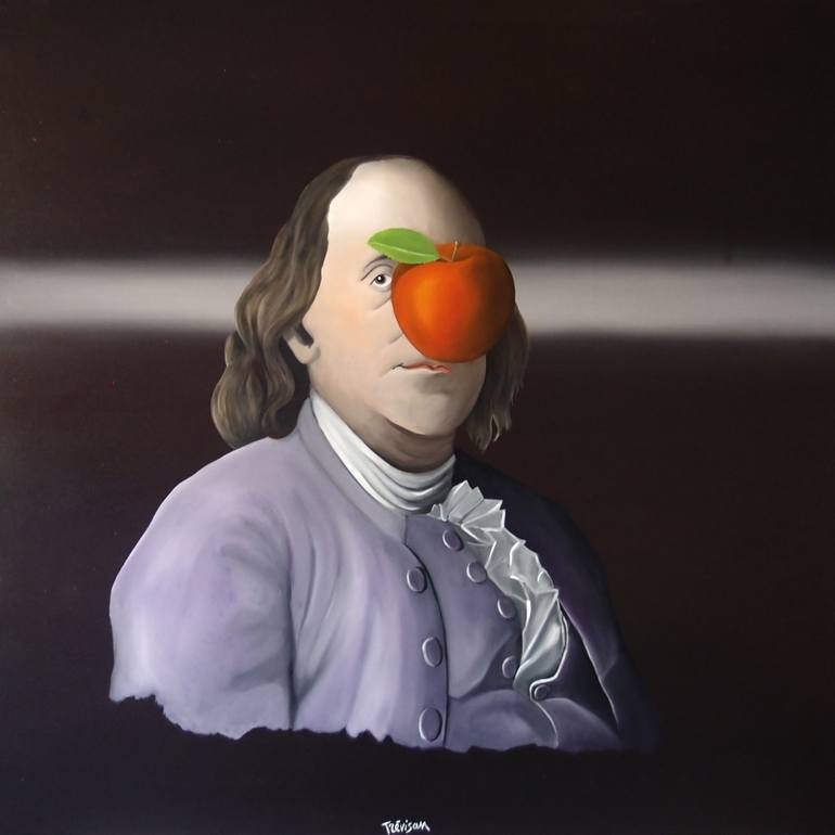 Benjamin Franklin Painting by Trevisan Carlo | Saatchi Art