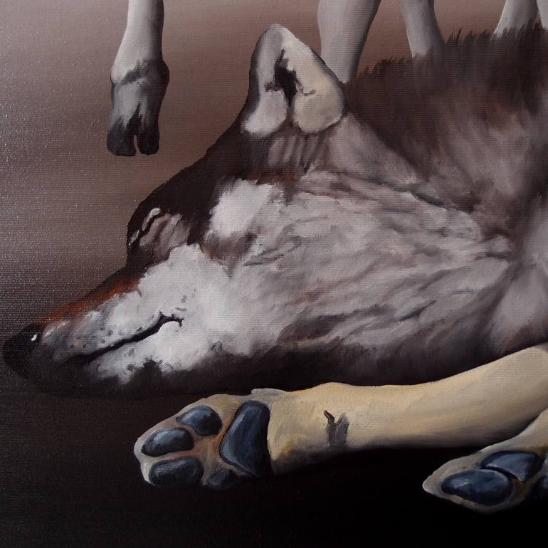 Original Figurative Animal Painting by Trevisan Carlo