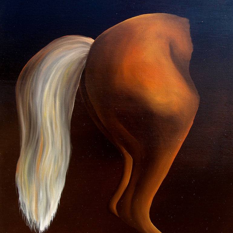 Original Figurative Horse Painting by Trevisan Carlo