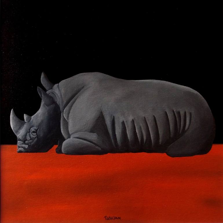 Original Surrealism Animal Painting by Trevisan Carlo