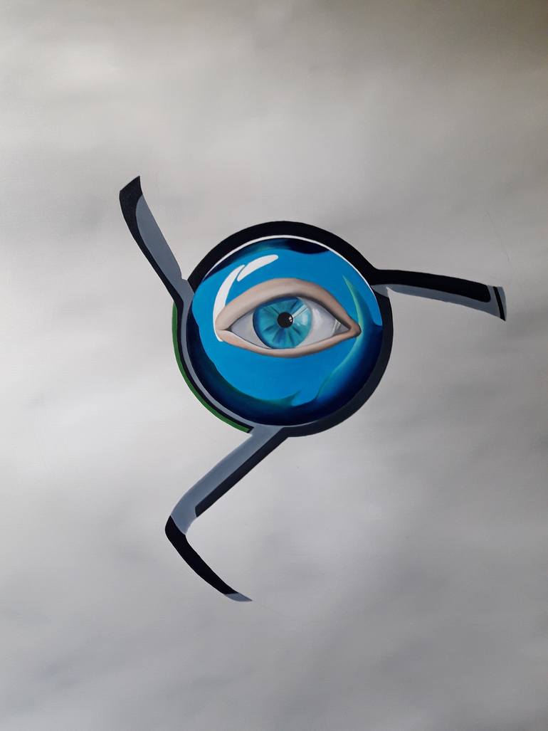 Original Modernism Humor Painting by Trevisan Carlo
