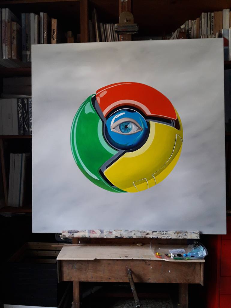 Original Modernism Humor Painting by Trevisan Carlo